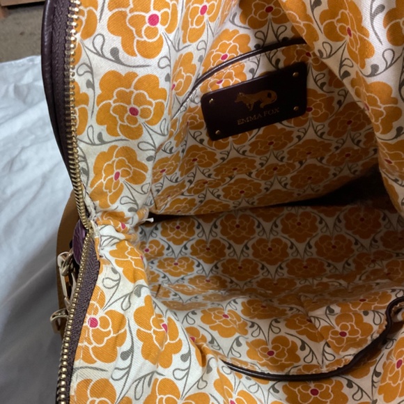 Leather Crossbody Foldover Bag by Emma Fox - Picture 8 of 16